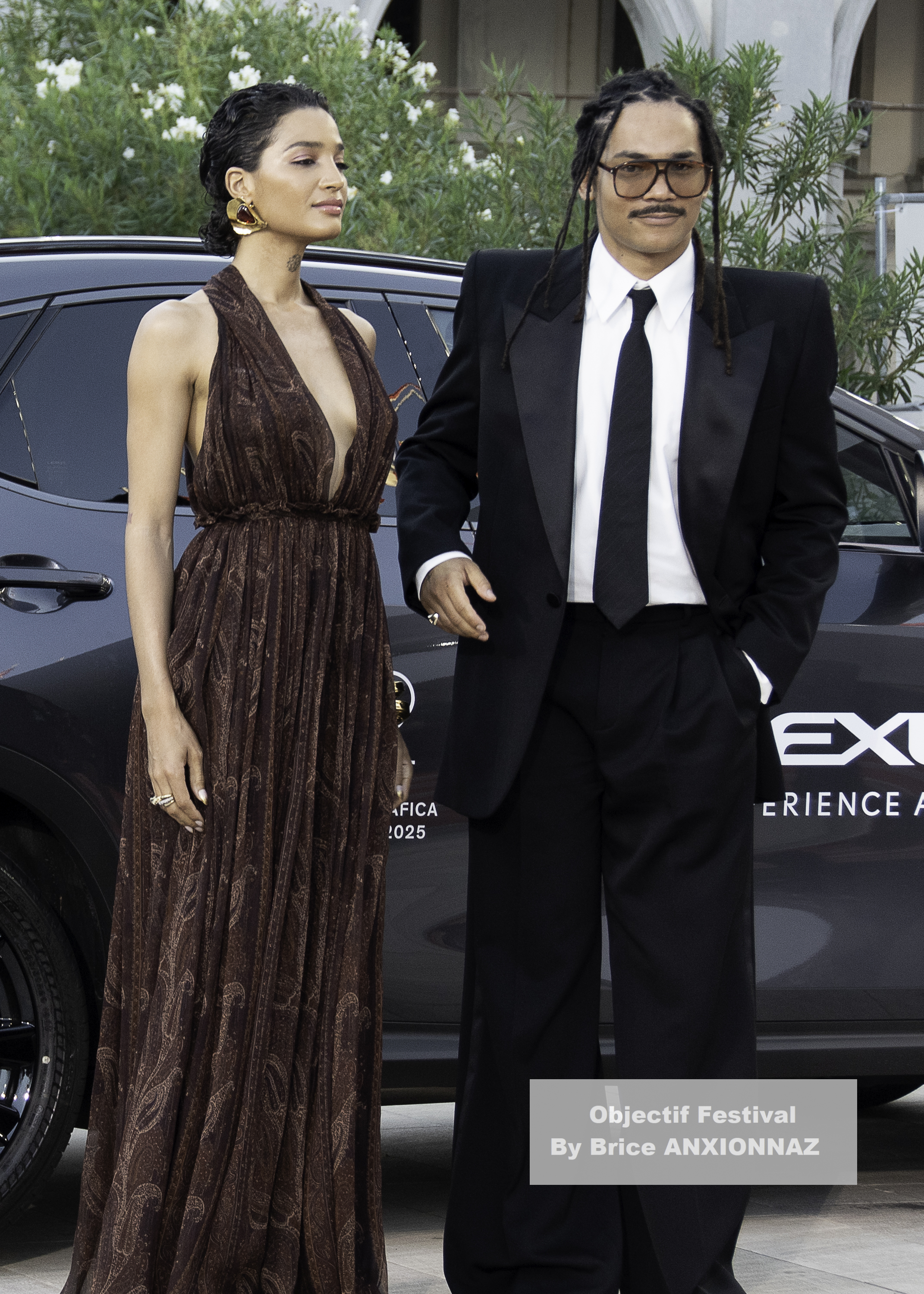 Luka Sabbat And Indya  Moore / 82eme Mostra Del Cinema / Objectif Festival by Brice ANXIONNAZ